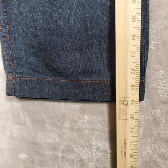 Wrangler Premium Patch Jeans Womens Low Rise Wide Leg Dark Wash Tall L36 - Picture 10 of 14